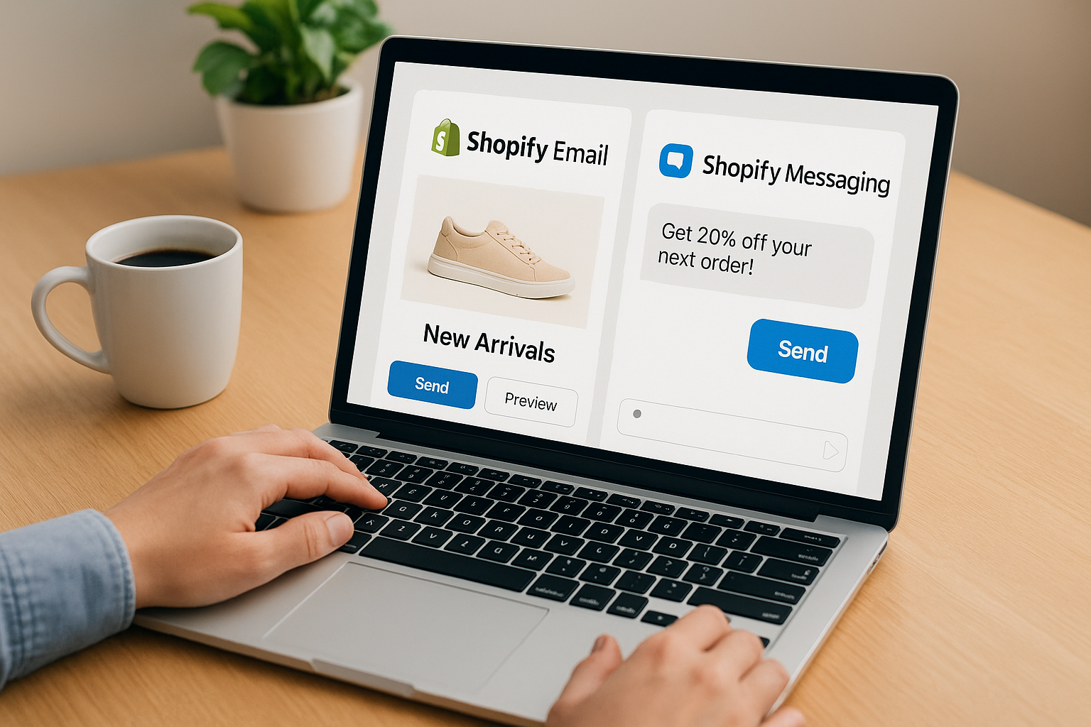2. Shopify Email and Shopify Messaging