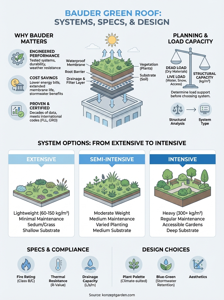 bauder green roof infographic