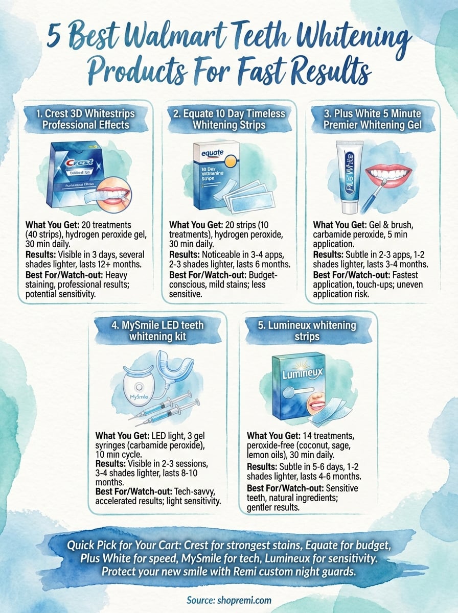 walmart teeth whitening infographic