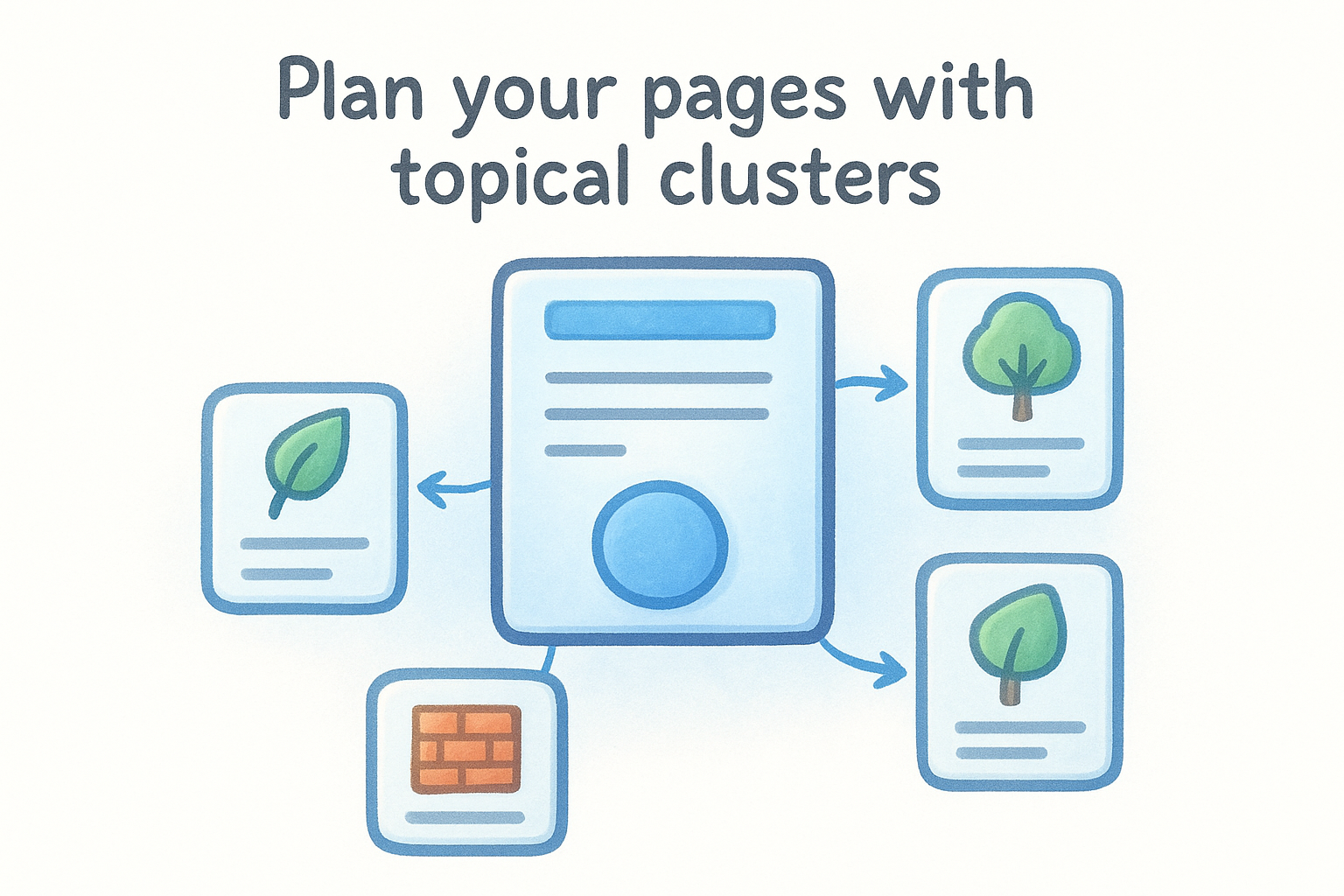 Plan your pages with topical clusters