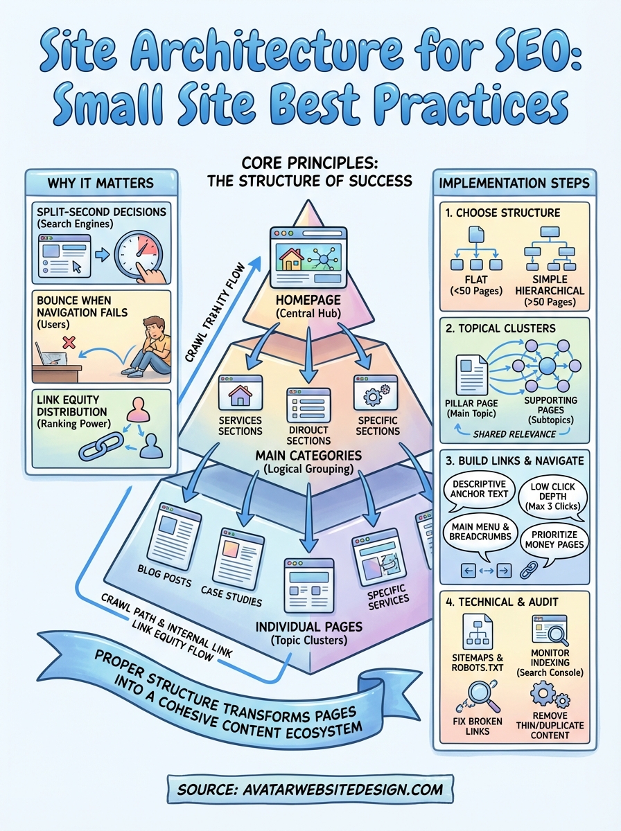 site architecture for seo infographic