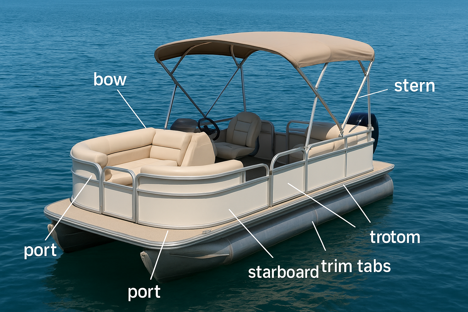 Basic pontoon terminology you need to know