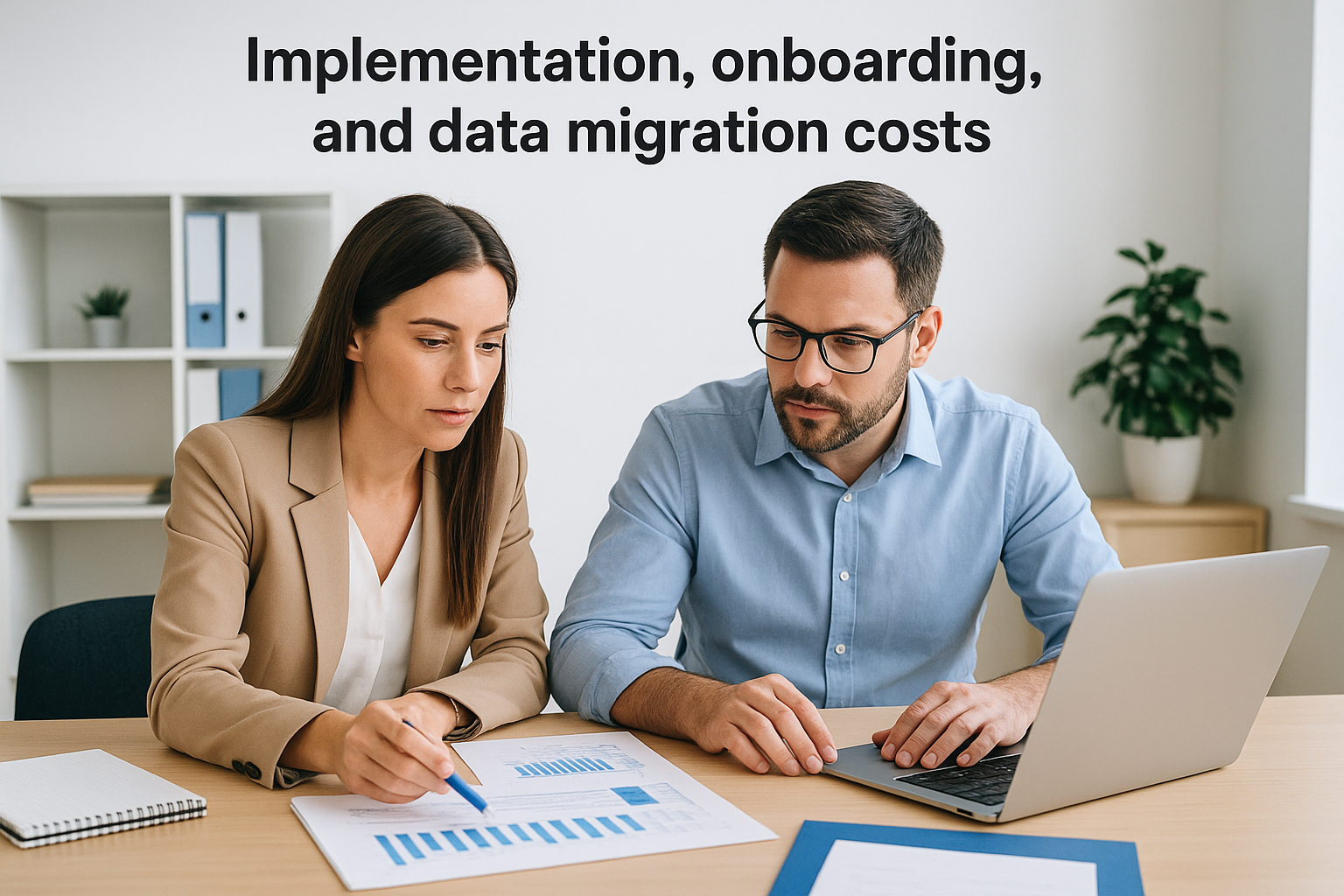 Implementation, onboarding, and data migration costs