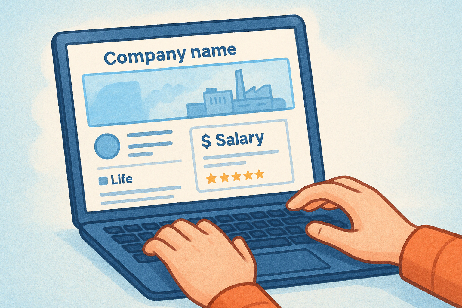 Using company pages to validate pay and benefits