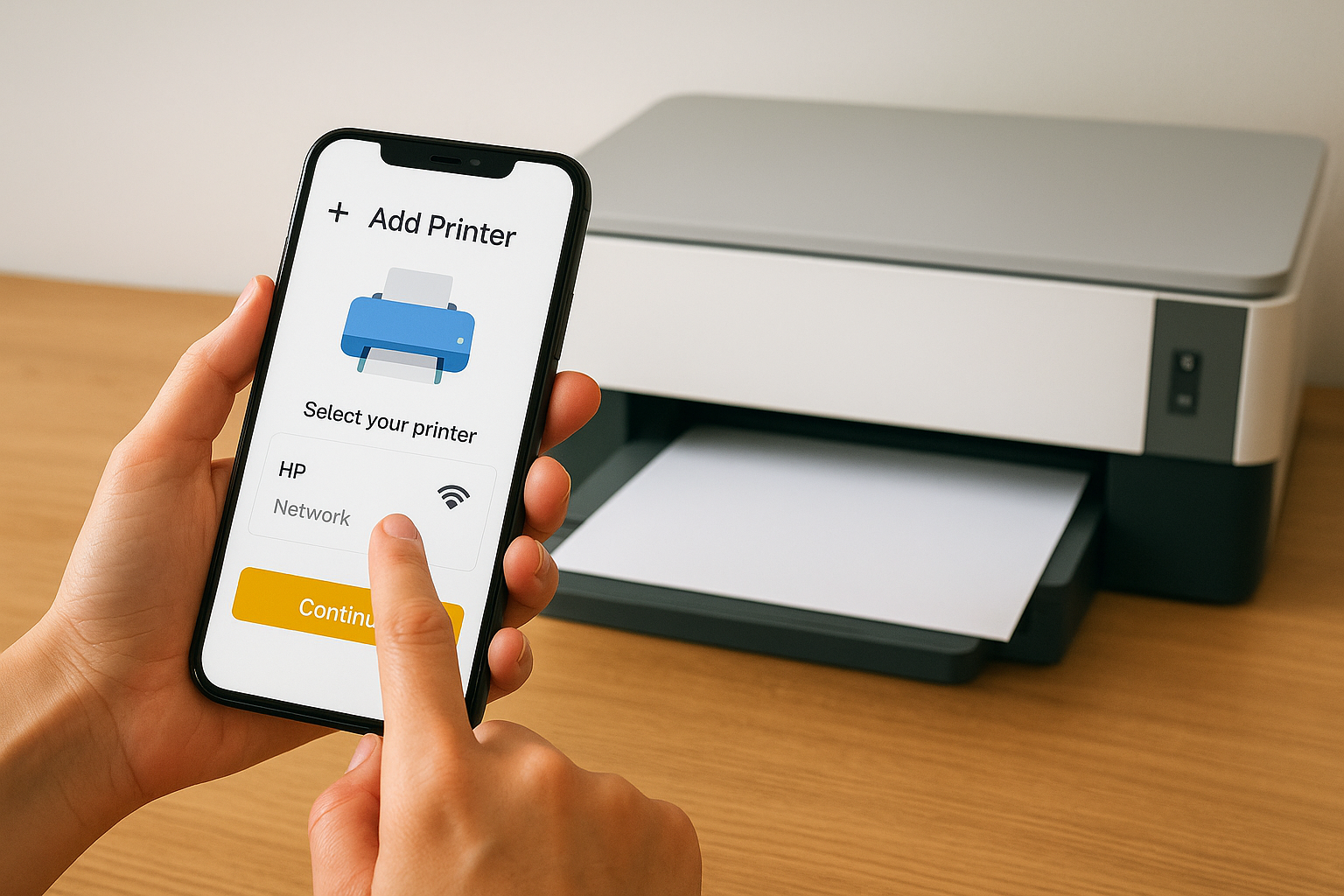 Add your printer to the network