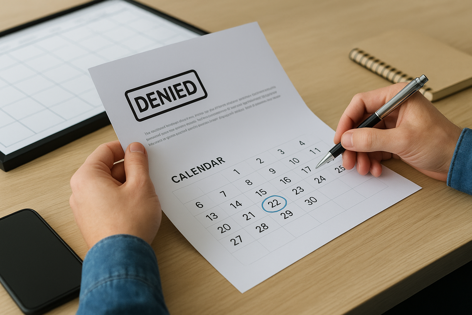 Step 1. Confirm the reason and your deadlines