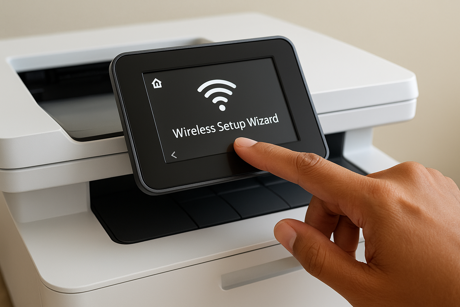 Access the wireless setup wizard