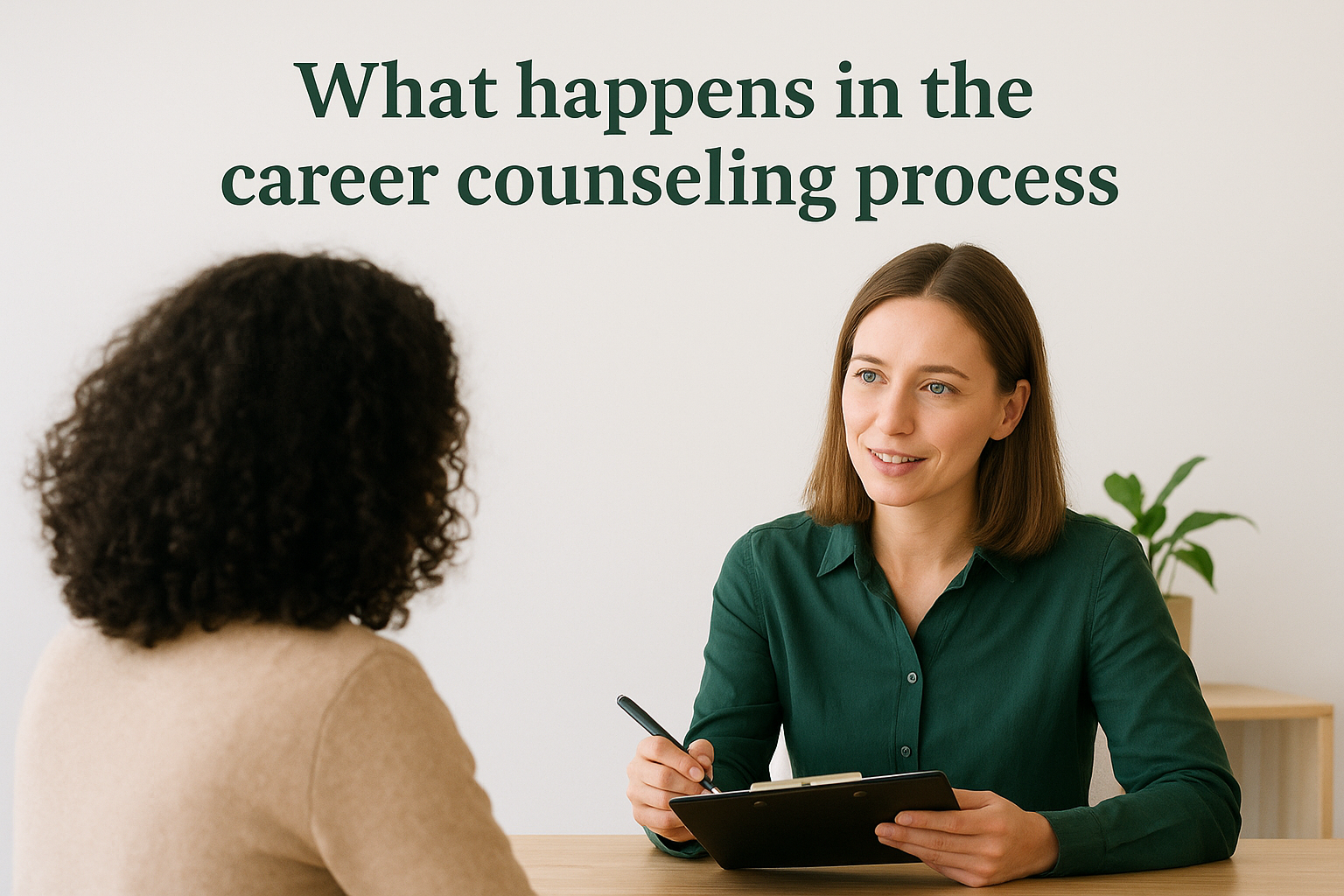 What happens in the career counseling process