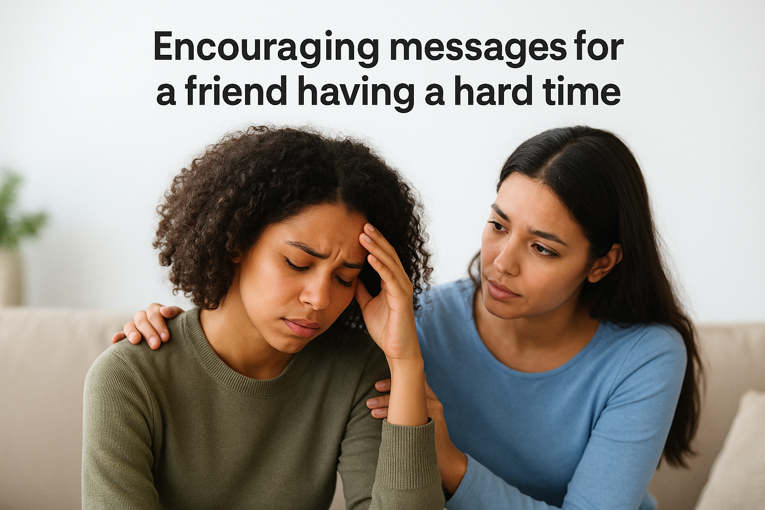 Encouraging messages for a friend having a hard time