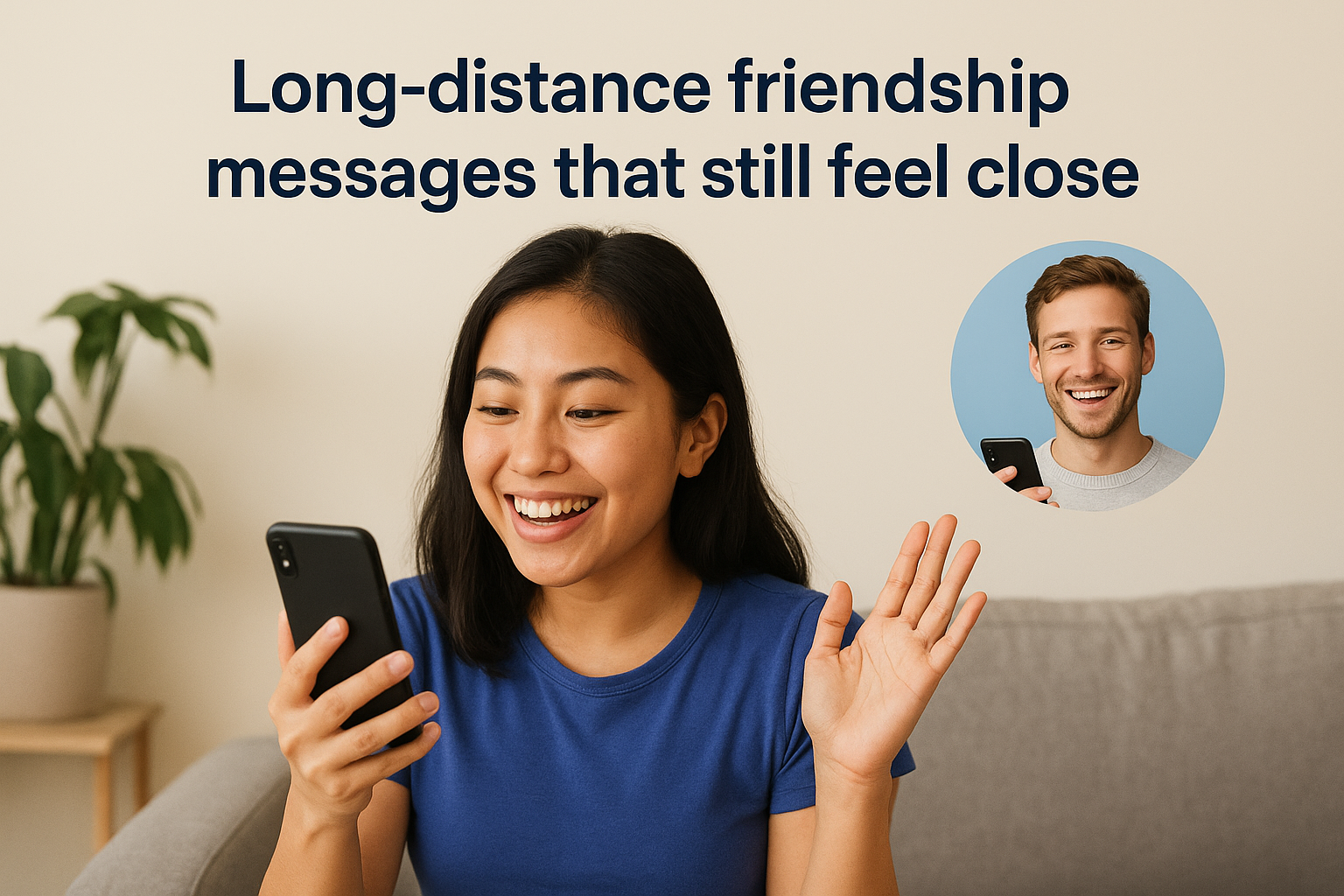 Long-distance friendship messages that still feel close
