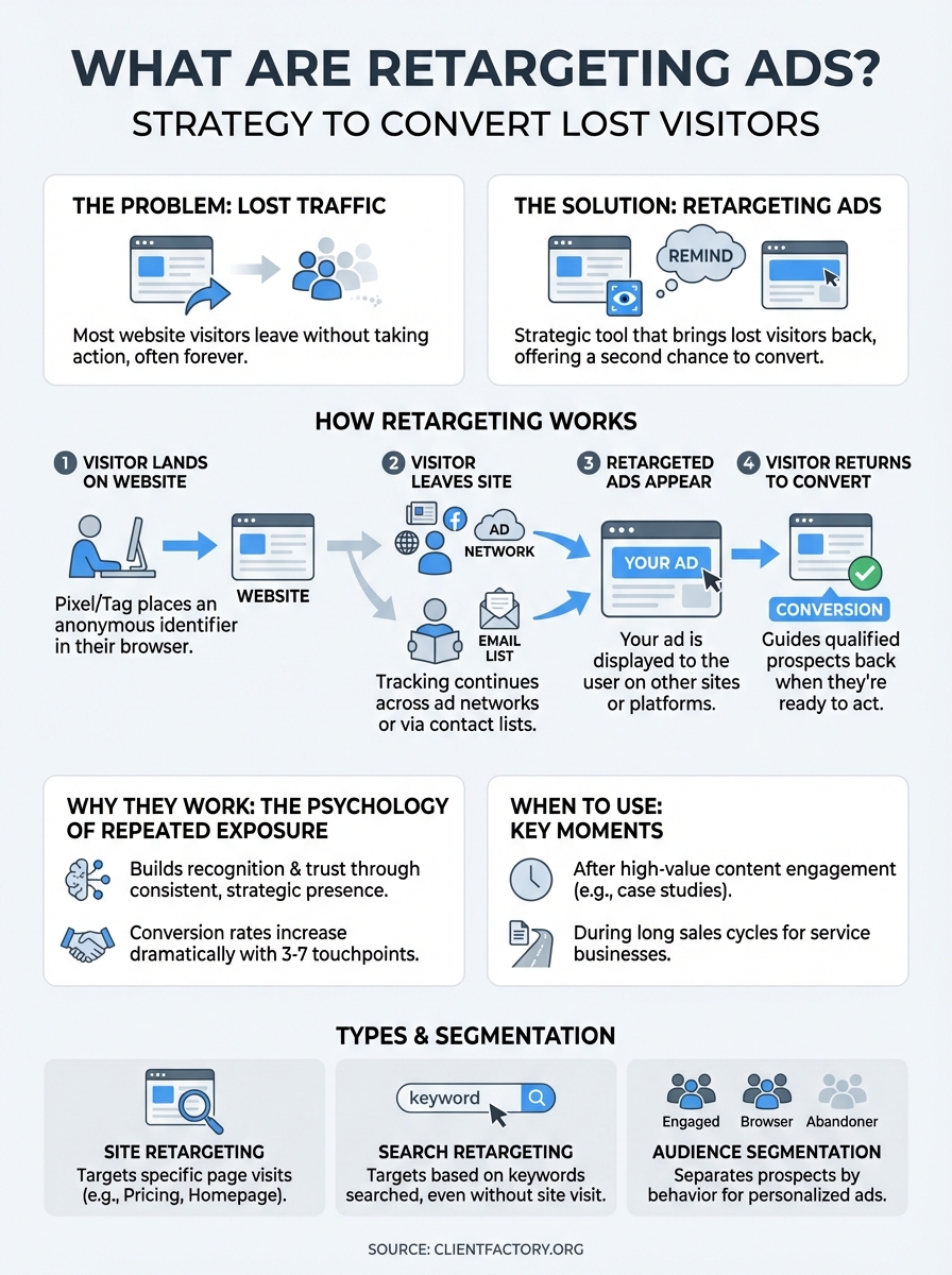 what are retargeting ads infographic