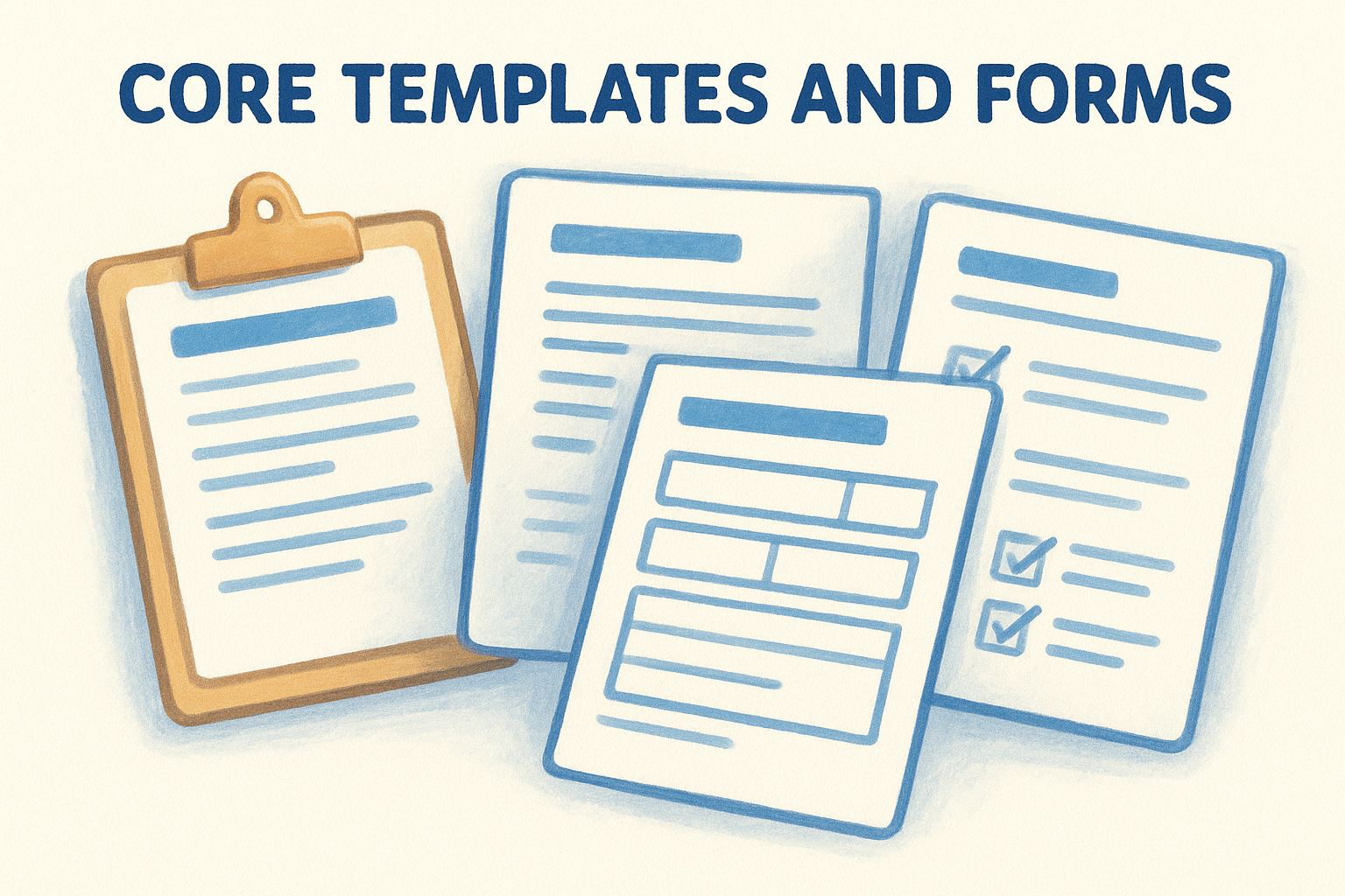 Core templates and forms
