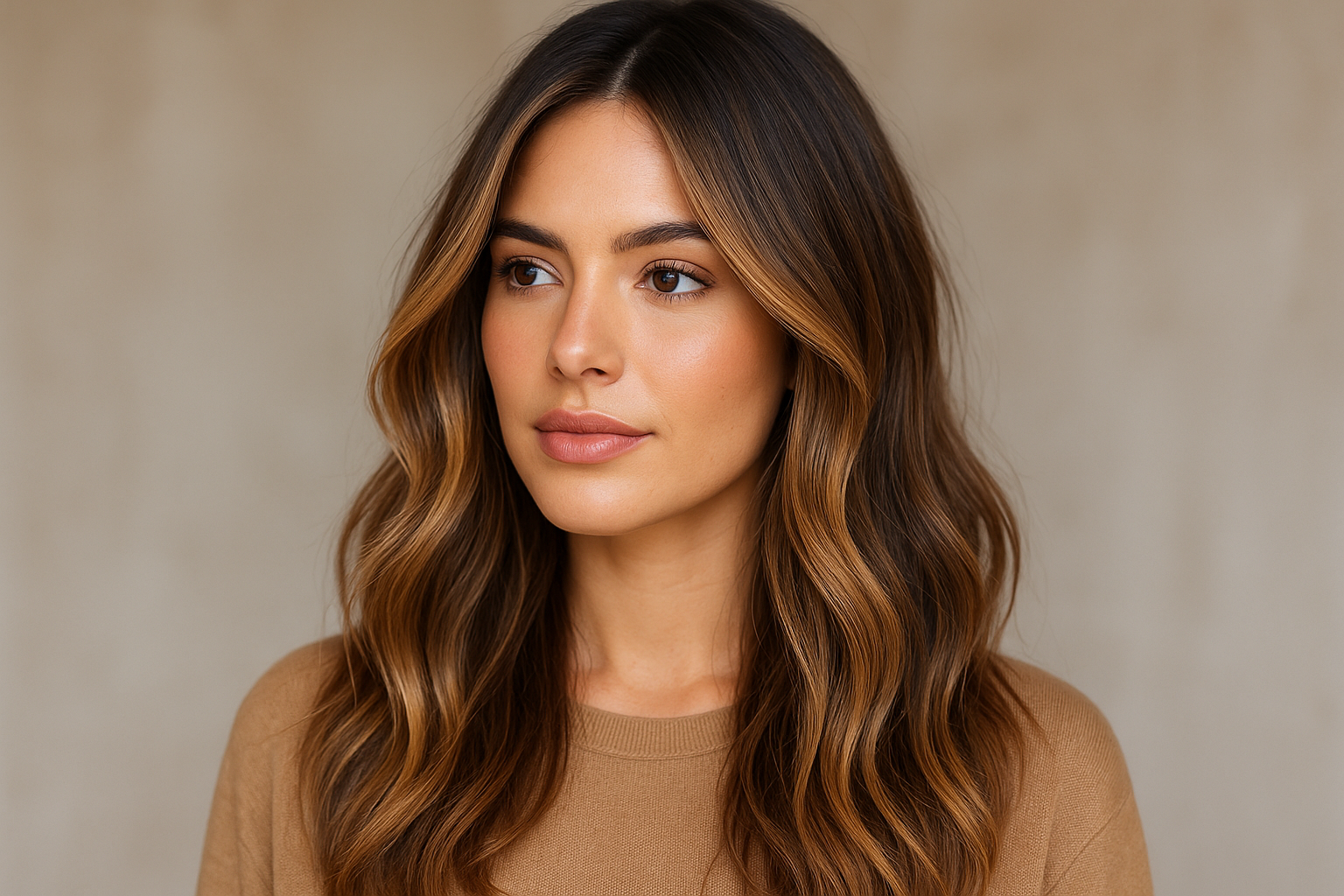 4. Warm bronde balayage