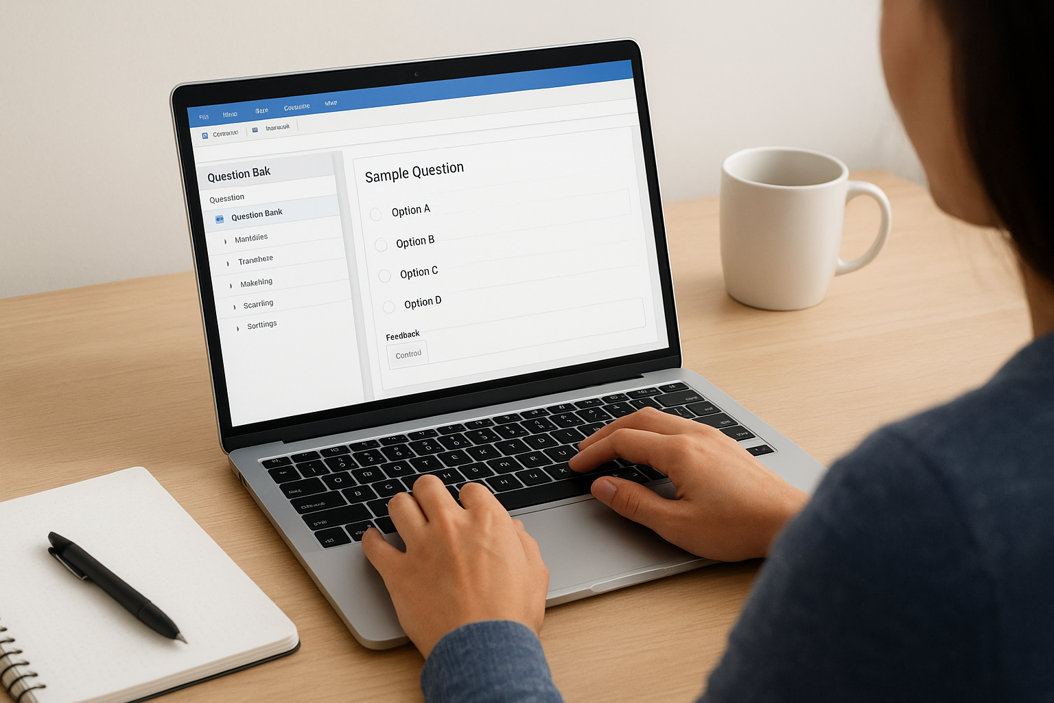 Step 2. Add and edit questions inside a bank