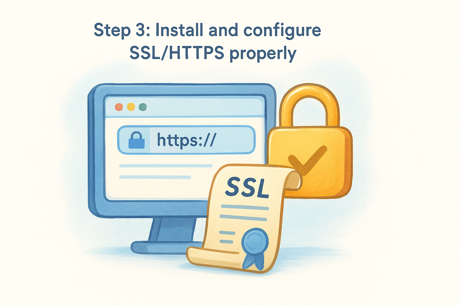 Step 3: Install and configure SSL/HTTPS properly