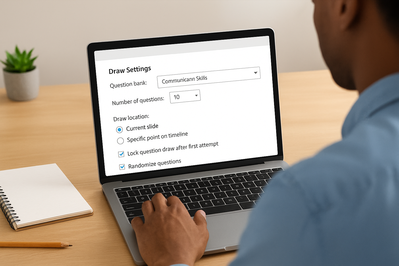 Step 4. Create a draw and control randomization