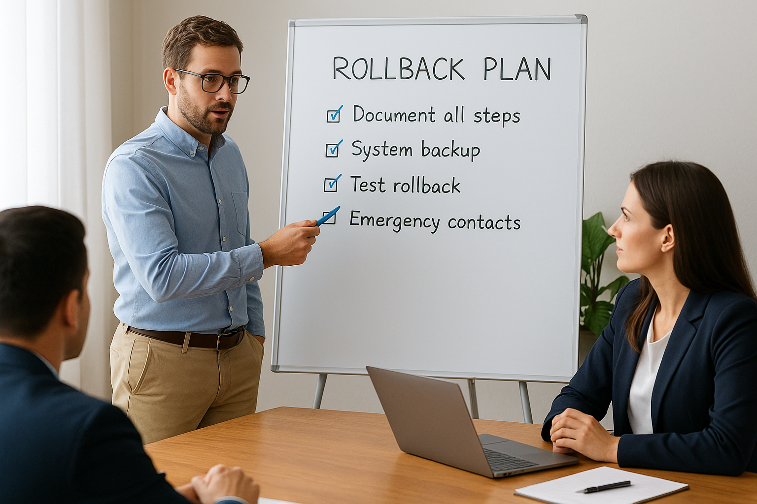 Execute your cutover with a rollback plan