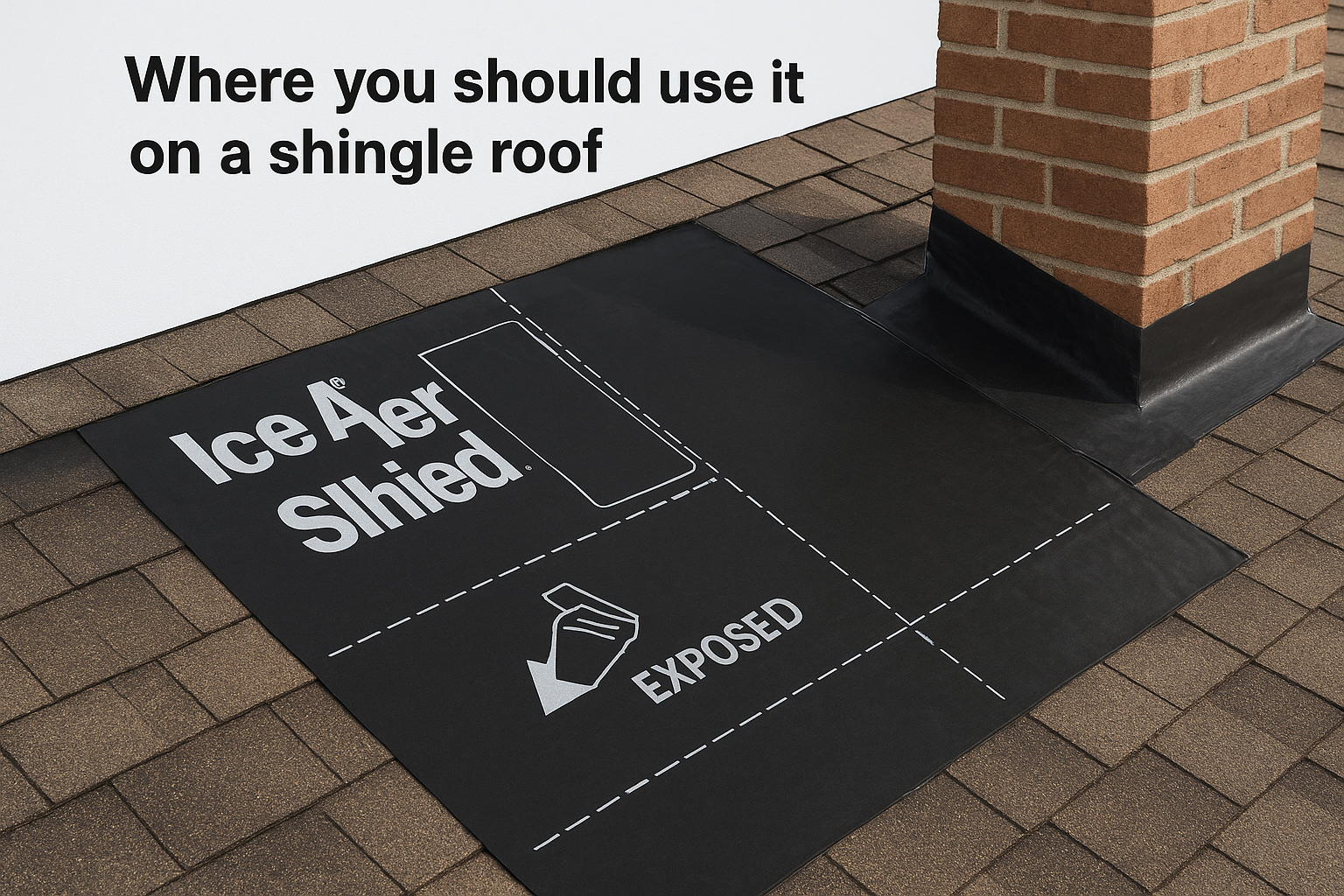 Where you should use it on a shingle roof