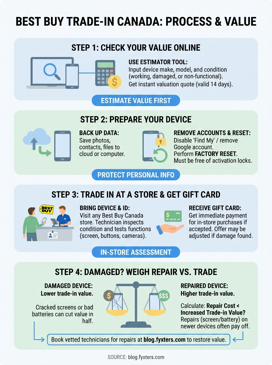 best buy trade-in canada infographic