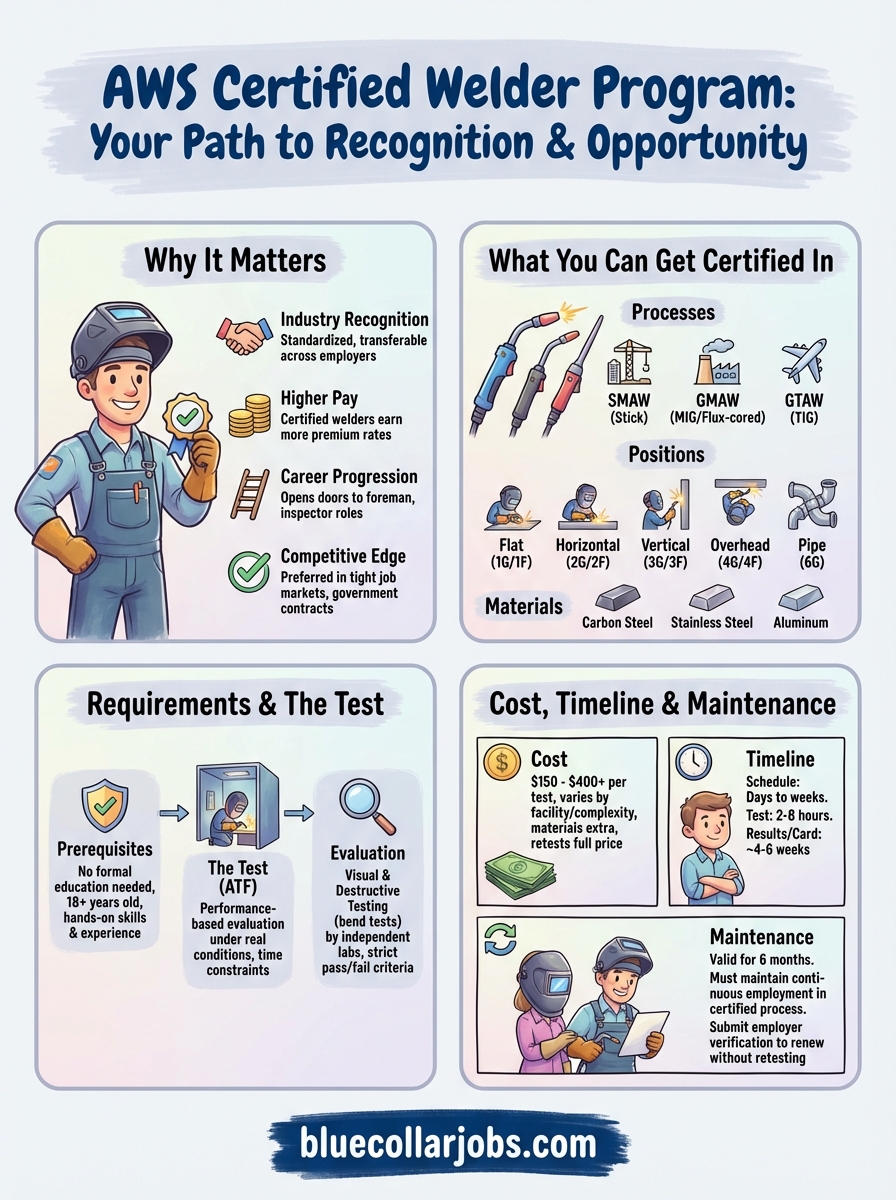 aws certified welder program infographic