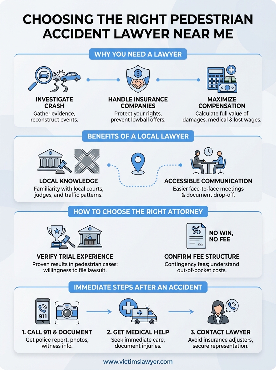 pedestrian accident lawyer near me infographic