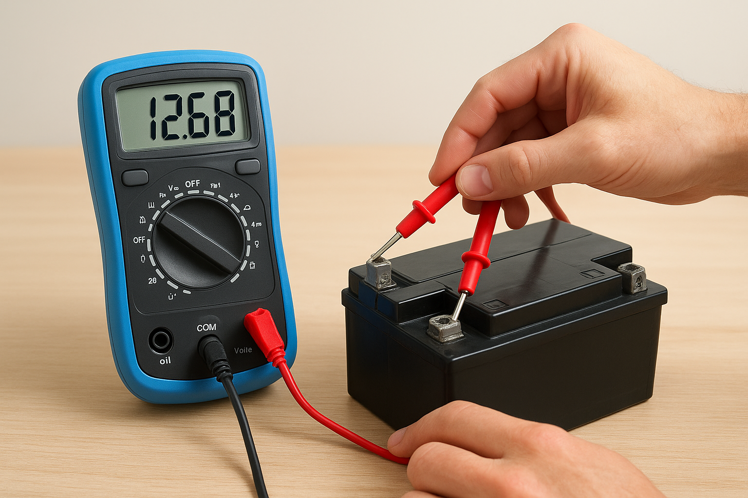 Connect your multimeter probes correctly