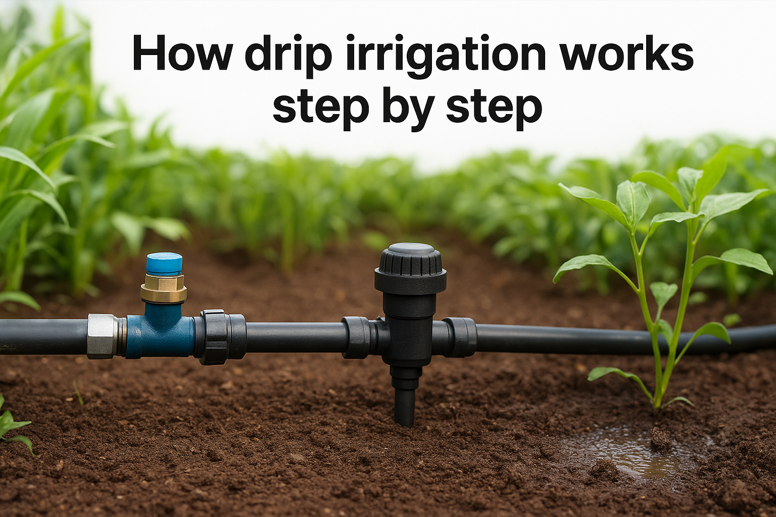 How drip irrigation works step by step