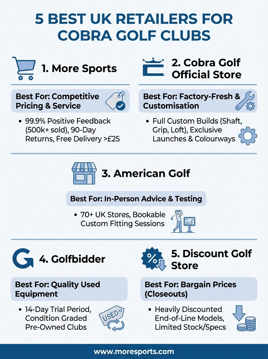 cobra golf clubs infographic