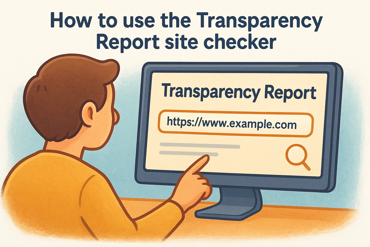 How to use the Transparency Report site checker