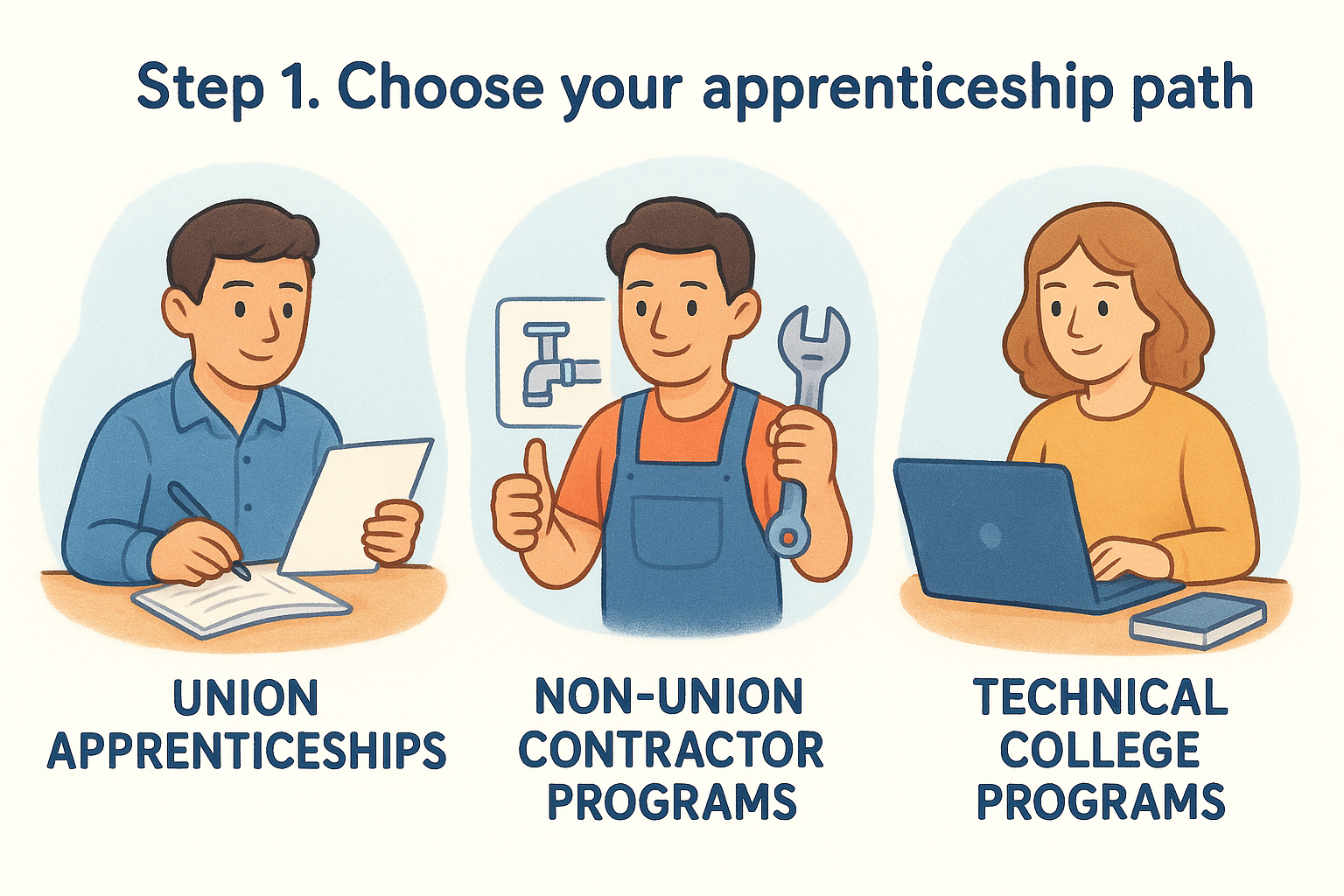 Step 1. Choose your apprenticeship path