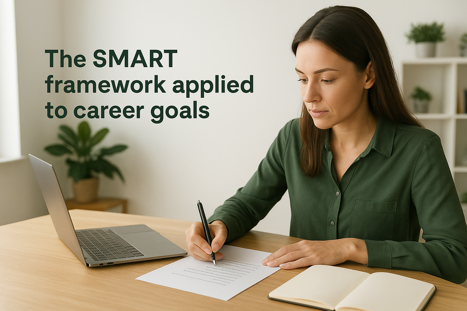 The SMART framework applied to career goals