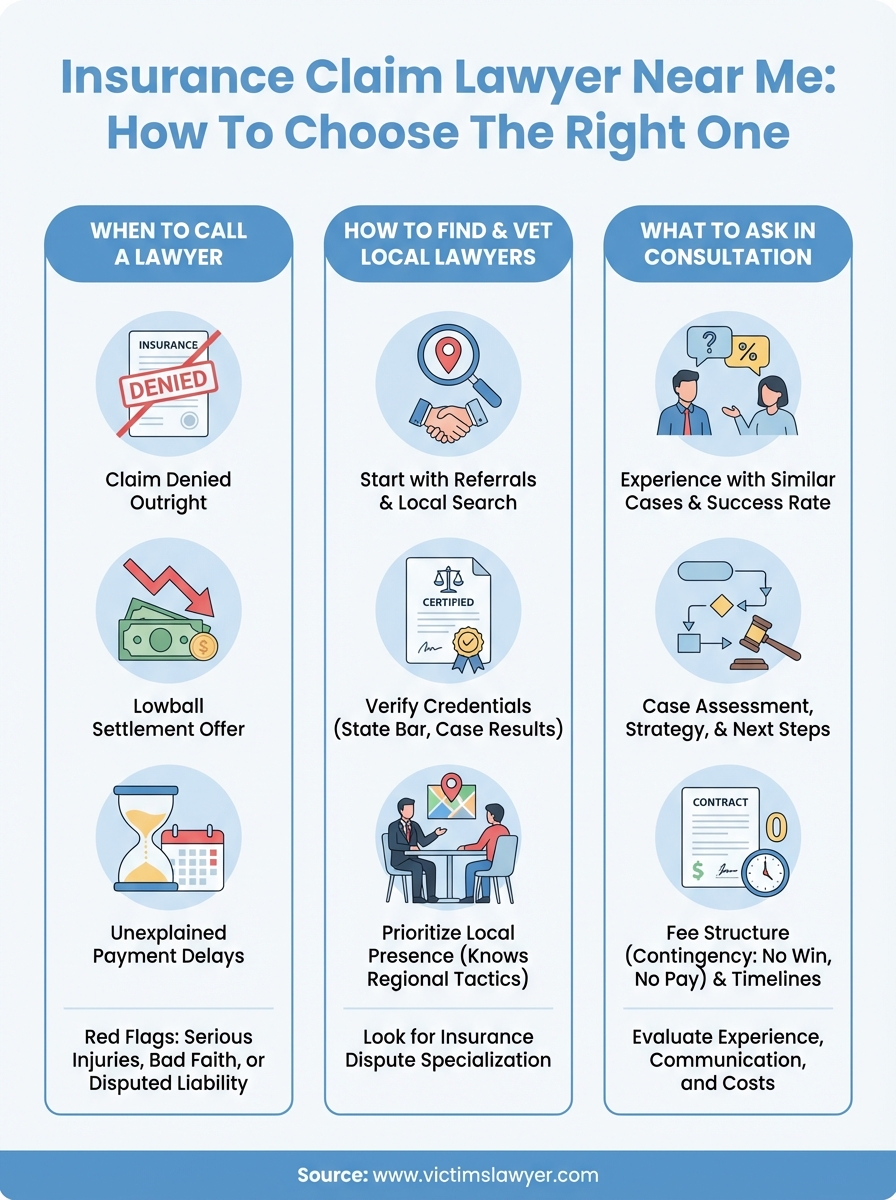insurance claim lawyer near me infographic
