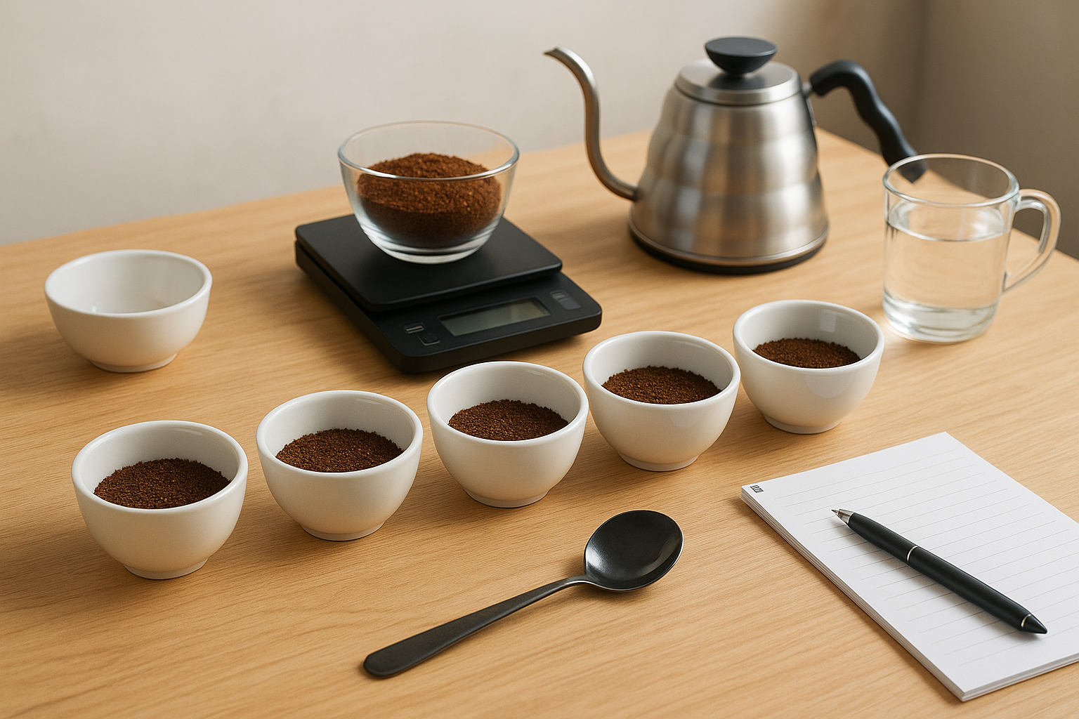 Setting up your cupping table