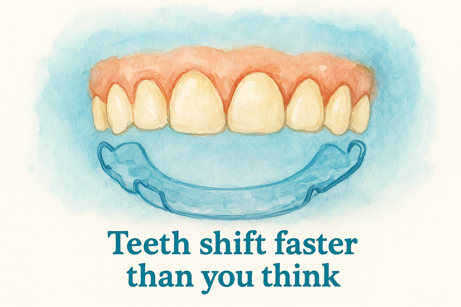 Teeth shift faster than you think