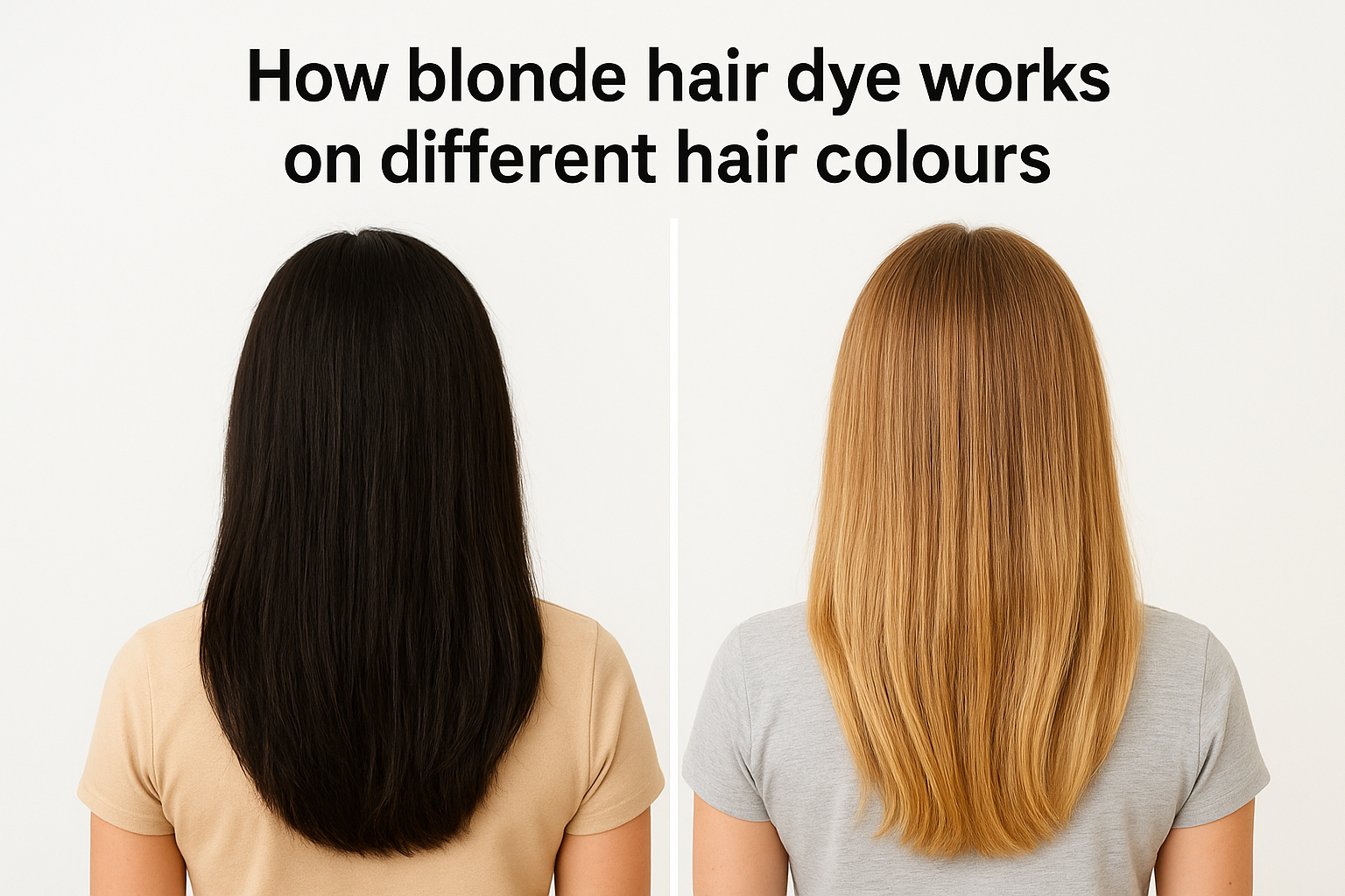 How blonde hair dye works on different hair colours