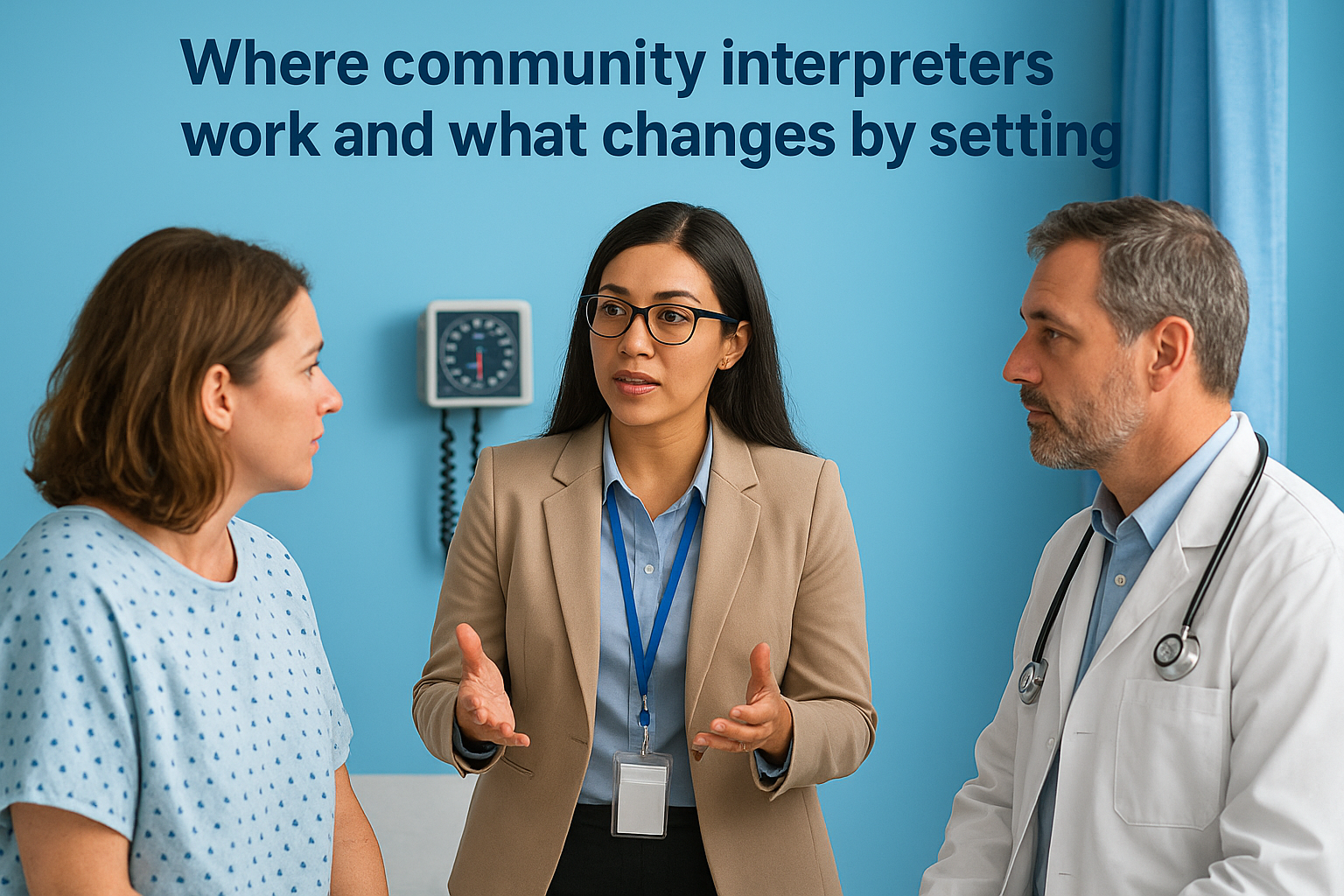 Where community interpreters work and what changes by setting