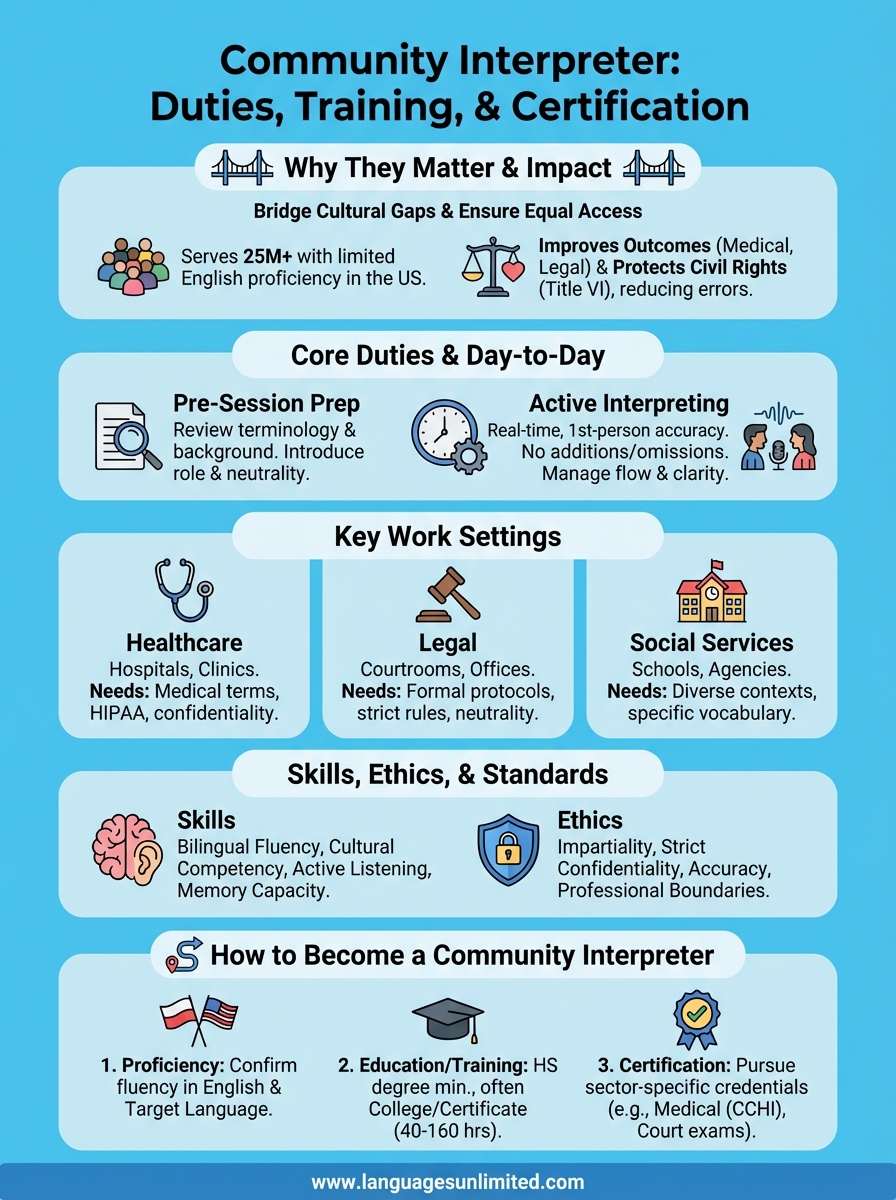community interpreter infographic
