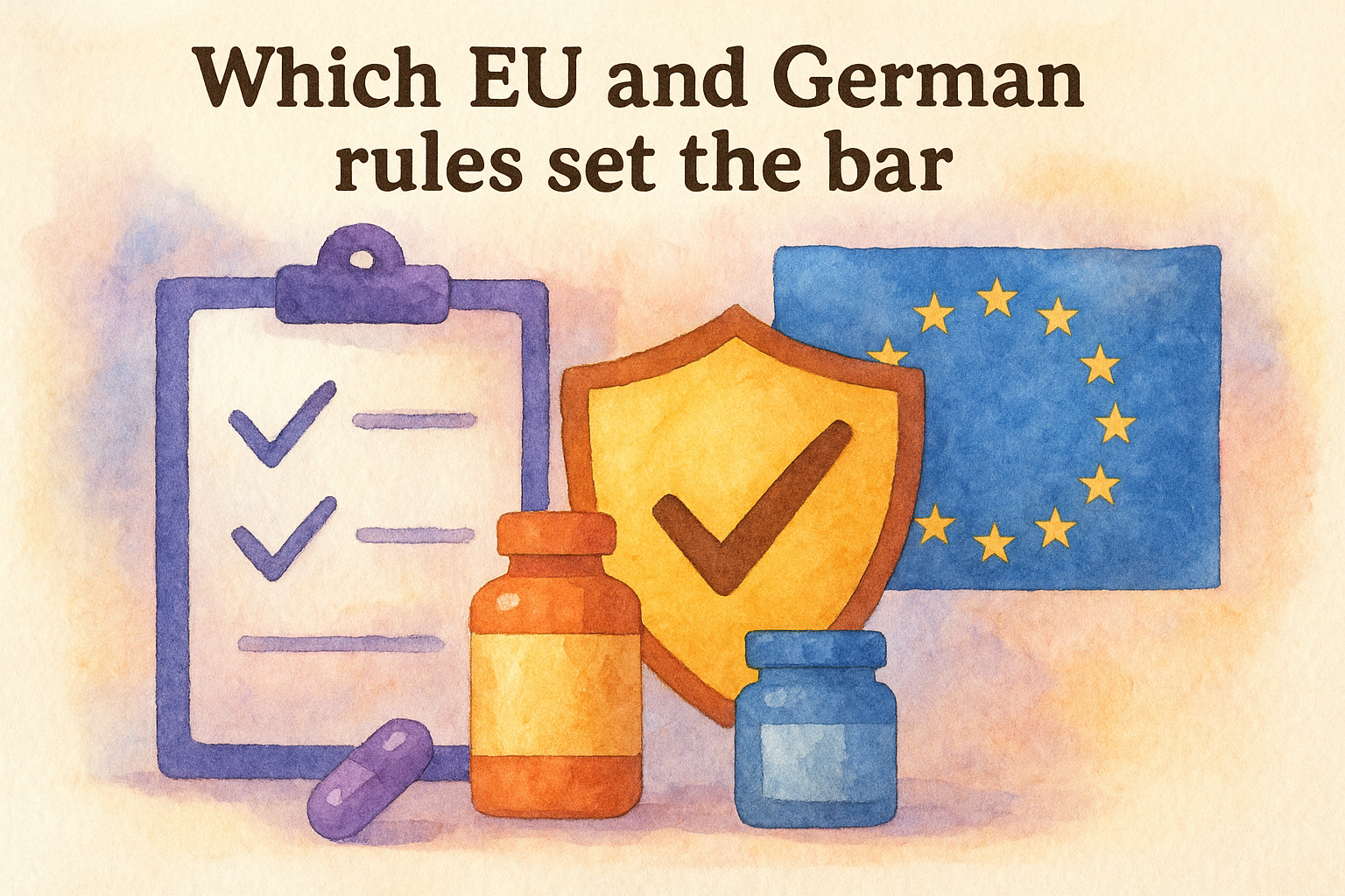 Which EU and German rules set the bar