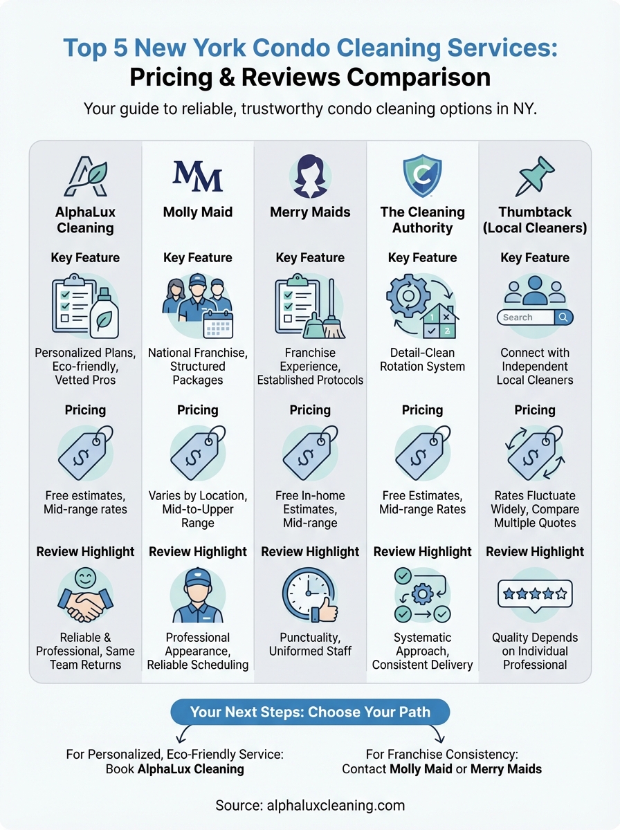 condo cleaning services infographic
