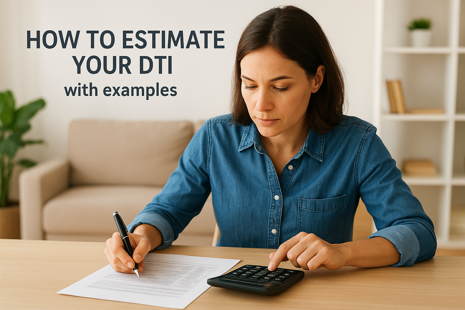 How to estimate your DTI with examples