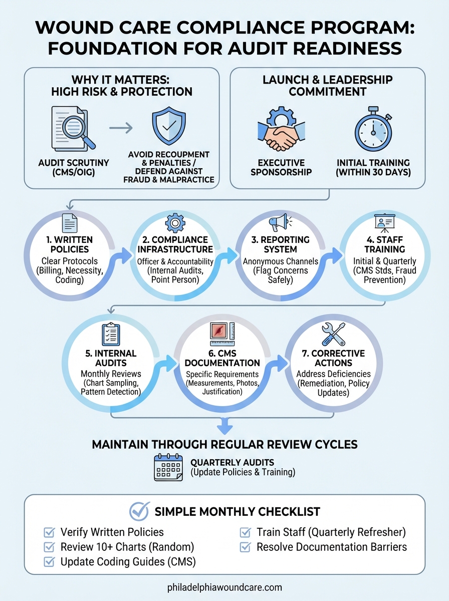 wound care compliance program infographic