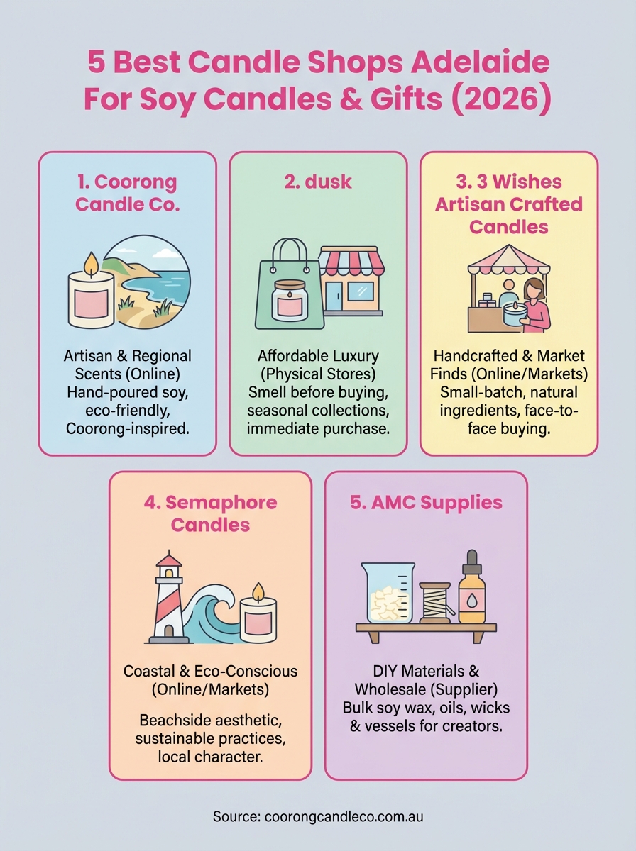 candle shops adelaide infographic