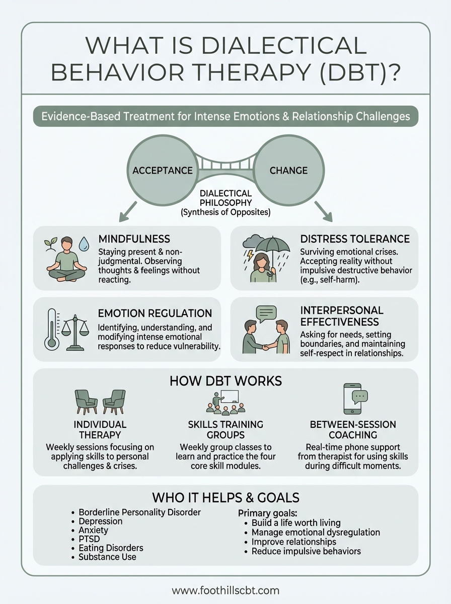 what is dialectical behavior therapy infographic