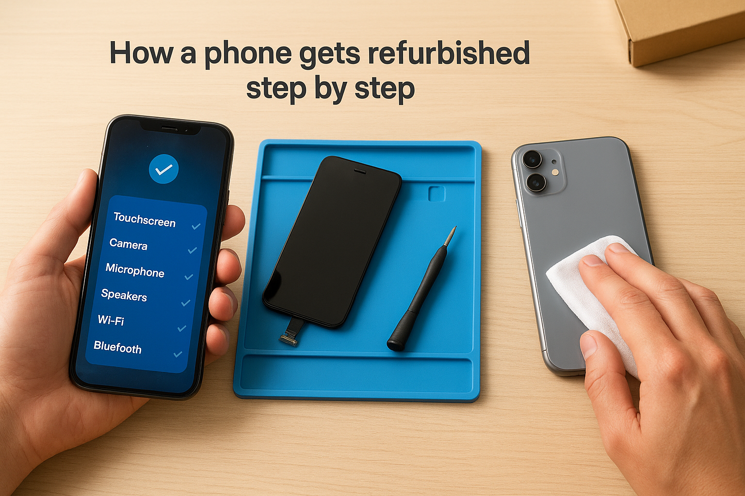 How a phone gets refurbished step by step