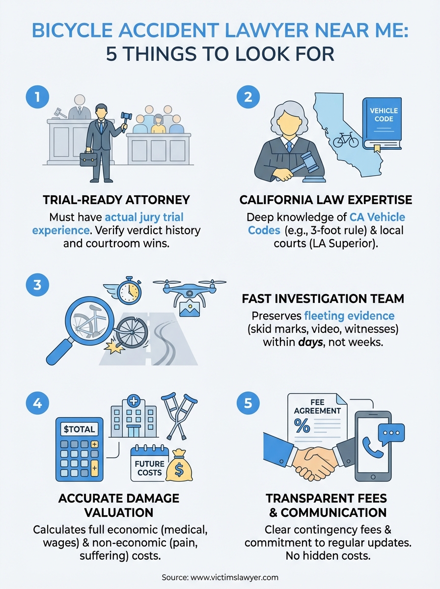 bicycle accident lawyer near me infographic