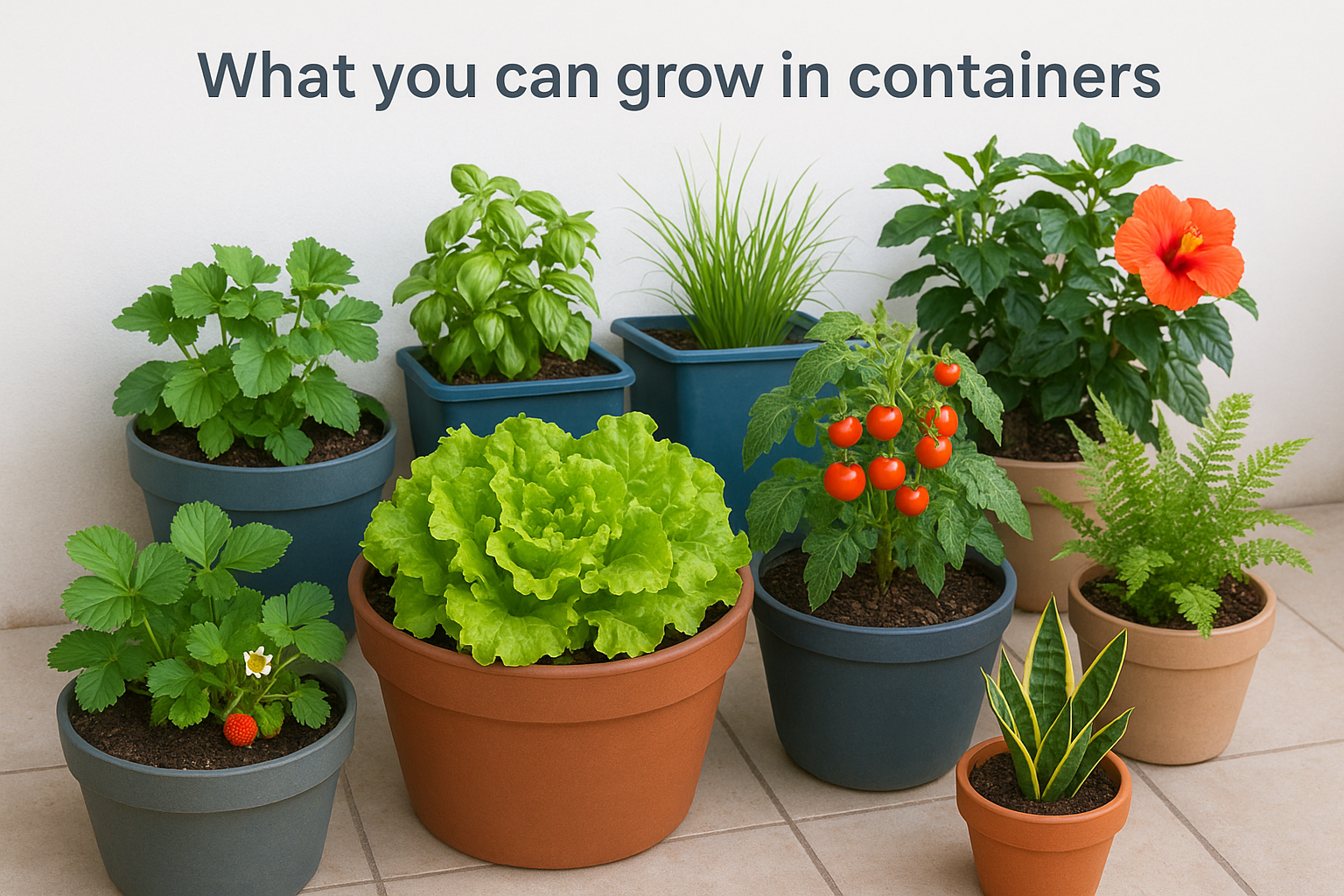 What you can grow in containers