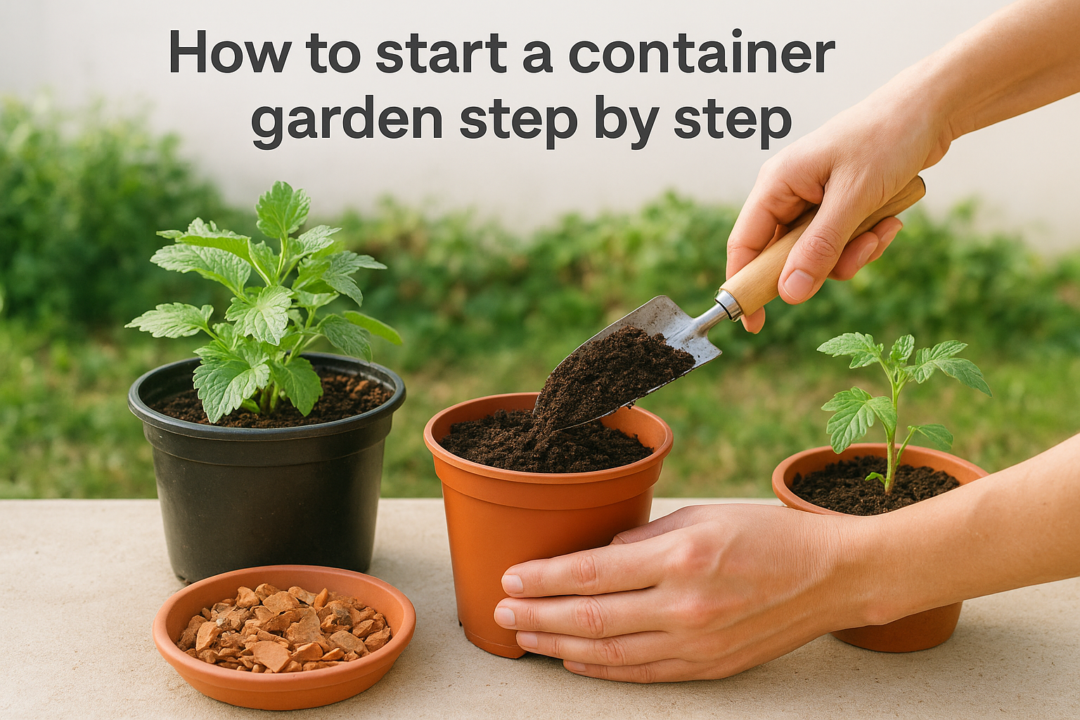 How to start a container garden step by step