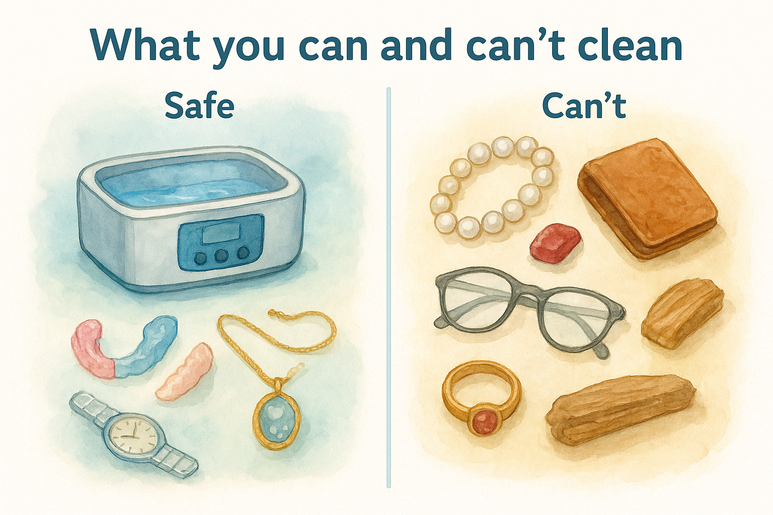 What you can and can't clean