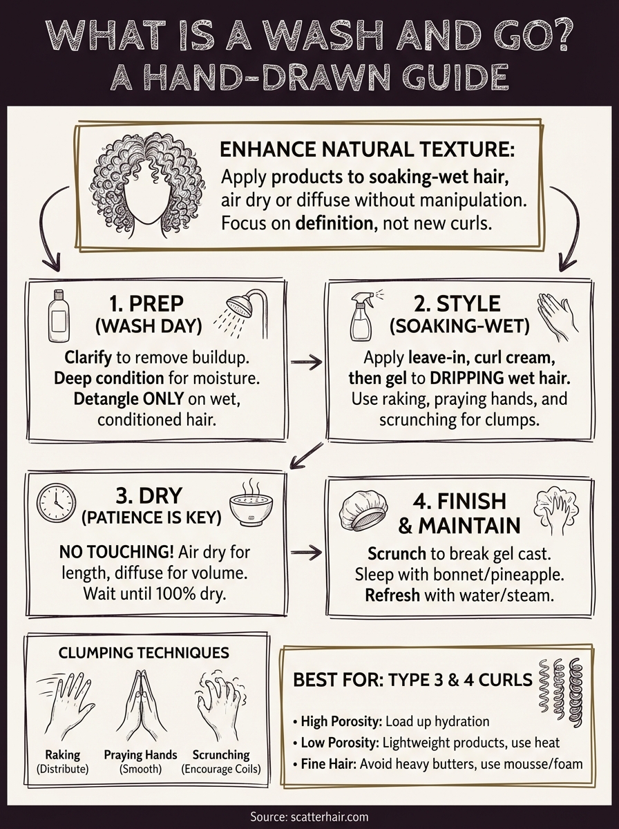what is a wash and go infographic