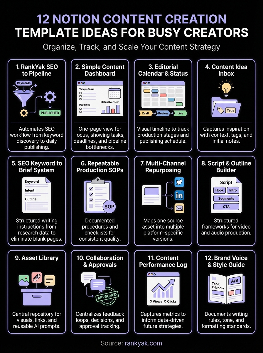 notion content creation template infographic